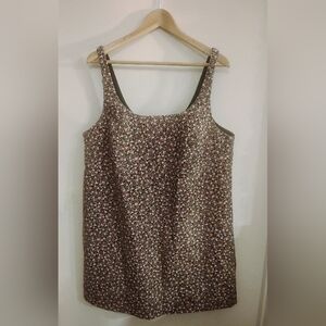 H&M Black Floral Pinafore Dress